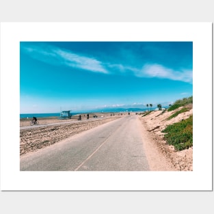 Beachside Road in Los Angeles Posters and Art